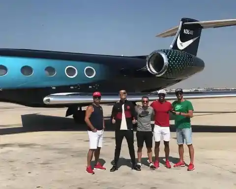 Cristiano Ronaldo is on vacation with his friends