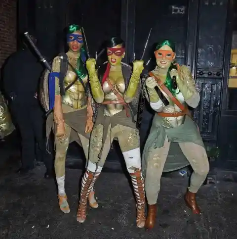 Rihanna as Raphael from Teenage Mutant Ninja Turtles