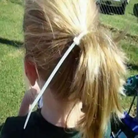 Zip-Tie Ponytail