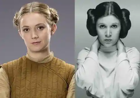 Billie Lourd and Carrie Fisher at 23