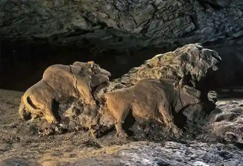 14,000-Year-Old Bison Sculpture