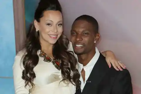 Chris Bosh & Adrienne Bosh