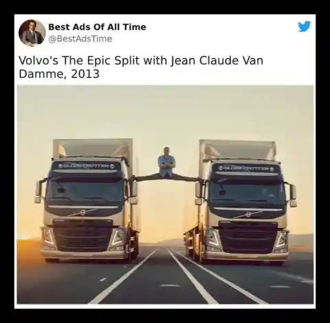 Volvo's Epic Split Features Jean-Claude Van Damme In A Remarkable Display Of Agility And Balance