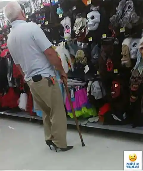 Heels AND A Walking Stick?