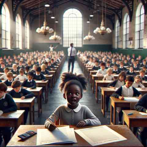 Anxious Anticipation: Ten-Year-Old Faces Crucial Test Amid Unusual Circumstances